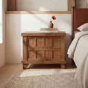 Enya - Nightstand - Red / Oak - Moe's Home Collection - Accent Nightstands - Elite Enclave Home