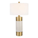 Adelia - Ivory & Brass Table Lamp