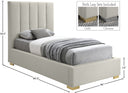 Pierce - Bed - Meridian Furniture - Upholstered Beds - Elite Enclave Home