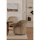 Drava - Rolling Dining Chair - Beige - Moe's Home Collection - Arm Chairs - Elite Enclave Home