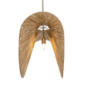 Bend - 1 Light Raffia Pendant - Light Brown - Uttermost - Pendant Lighting- Elite Enclave Home