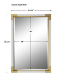 Malik - White & Gold Mirror