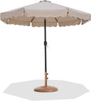 Amalfi - Patio Umbrella - Light Brown Base / Black Pole