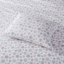 Cozy Flannel - King Sheet Set - Pink / Gray Snowflakes