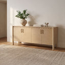 Wiley - 4 Door Sideboard - Natural - Moe's Home Collection - Sideboards - Elite Enclave Home