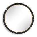 Helia - Round Mirror - Black / Brass