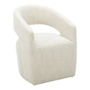 Barrow - Rolling Dining Chair - White Mist - Moe's Home Collection - Side Chairs - Elite Enclave Home
