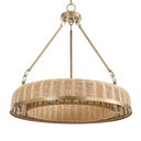 Ladakh - 9 Light Round Wicker Pendant - Gold - Uttermost - Pendant Lighting- Elite Enclave Home