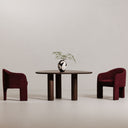 Clara - Performance Fabric Dining Chair - Plum - Moe's Home Collection - Arm Chairs - Elite Enclave Home