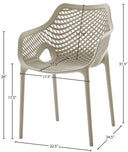 Mykonos - Outdoor Dining Chair (Set of 2) - Meridian Furniture - Chair Sets- Elite Enclave Home