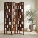 Multi Panel - Screen - Brown - Moe's Home Collection - Room Dividers - Elite Enclave Home