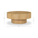 Corey - Coffee Table Rustic - Oak / Natural - Moe's Home Collection - Coffee Tables - Elite Enclave Home