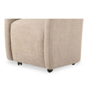 Drava - Rolling Dining Chair - Beige - Moe's Home Collection - Arm Chairs - Elite Enclave Home