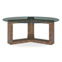 Ignis - Round Glass Coffee Table - Brown / Woodtone - Uttermost - Coffee Tables - Elite Enclave Home