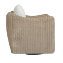 Sunset - Outdoor Swivel Lounge Chair - Oatmeal / Oyster White