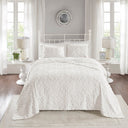 Sabrina - King 3 Piece Tufted Bedspread Set - Off White
