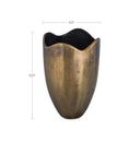 Athena - Cast Aluminum Vase - Antique Brass - Moe's Home Collection - Vases & Jars - Elite Enclave Home