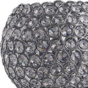 Globe LED Table Lamp With Clear Globe Shade - Silver