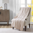 Tuscany - Oversized Quilted Throw - Blush - Madison Park - Throws - Elite Enclave Home