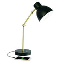 Mod LED Adjustable Desk Lamp - Matte Black And Gold