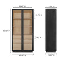 Charlotte - Tall Cabinet - Black - Moe's Home Collection - Display Cabinets - Elite Enclave Home