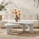 Sophie - Outdoor Nesting Table Set - Cream Lacquer / Beige - Moe's Home Collection - Nesting Tables - Elite Enclave Home