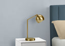 Metal Round Table Lamp With Gold Dome Shade - Gold - HomeRoots - Table Lamps - Elite Enclave Home