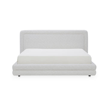 Tory - Queen Bed - Pebble White