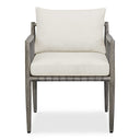 Borneo - Outdoor Dining Chair - White / Dark Gray