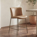 Early - Counter Stool Leather - Tan - Moe's Home Collection - Bar Height (28" - 30") - Elite Enclave Home