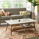 Parker - Coffee Table - Off - White / Pecan - Madison Park - Coffee Tables - Elite Enclave Home