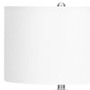 Ceramic Cylinder Table Lamp With Drum Shade - Cream - HomeRoots - Table Lamps - Elite Enclave Home
