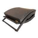 65" Faux Wicker Cushions Chaise Lounge - Dark Gray