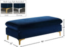 Naomi - Ottoman - Meridian Furniture - Bench Ottomans - Elite Enclave Home