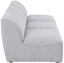 Miramar - 3 Seat Armless Modular Sofa - Meridian Furniture - Stationary Sectionals - Elite Enclave Home