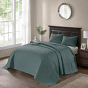 Quebec - 3 Piece King Reversible Bedspread Set - Balsam Green