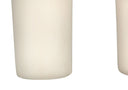 Geometric Table Lamp With Beige Empire Shade - Cream - HomeRoots - Table Lamps - Elite Enclave Home
