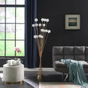 Contemporary Multi Light LED Floor Lamp - Golden Chrome - HomeRoots - Floor Lamps - Elite Enclave Home