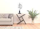 Metal Faux Crystal Chandelier Table Lamp - Black And Gold