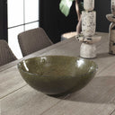 Veridian Shimmer - Earthy Glass Bowl - Green - Uttermost - Plates & Bowls - Elite Enclave Home