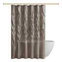 Laurel - Tufted Semi - Sheer Shower Curtain - Taupe - Madison Park - Shower Curtains - Elite Enclave Home