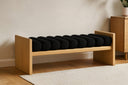 Waverly - Bench With Natural Frame - Meridian Furniture - Upholstered Benches - Elite Enclave Home