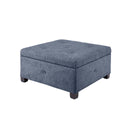 Aspen - Ottoman - Blue - Madison Park - Storage Ottomans - Elite Enclave Home