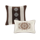 Zara - Queen 16 Piece Complete Bedding Set With 2 Sheet Sets - Brown