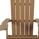 Heavy Duty Plastic Adirondack Chair - Light Brown