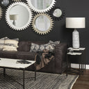 Lamp Base LED With Beige Shade - Gray