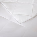 1000 Thread Count Cotton Rich - Rich Diamond Quilting Down Alternative Full Comforter - White