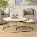 Aragon - Nesting Coffee Tables (Set of 2) - White - Uttermost - Nesting Tables - Elite Enclave Home