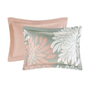 Maible - California King Complete Comforter And Sheet Set - Blush / Gray