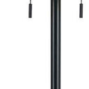 Two Light Traditional Shaped Floor Lamp With Brown Rectangular Shade - Bronze - HomeRoots - Floor Lamps - Elite Enclave Home